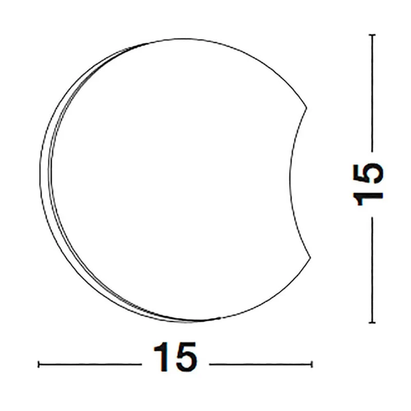 Anzio LED Wandleuchte Ø 15cm