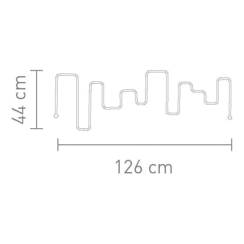 Wandleuchte stilisiertes Skyline-Motiv grafische Konturen integrierte LED-Technik – SKYLINE | Sompex