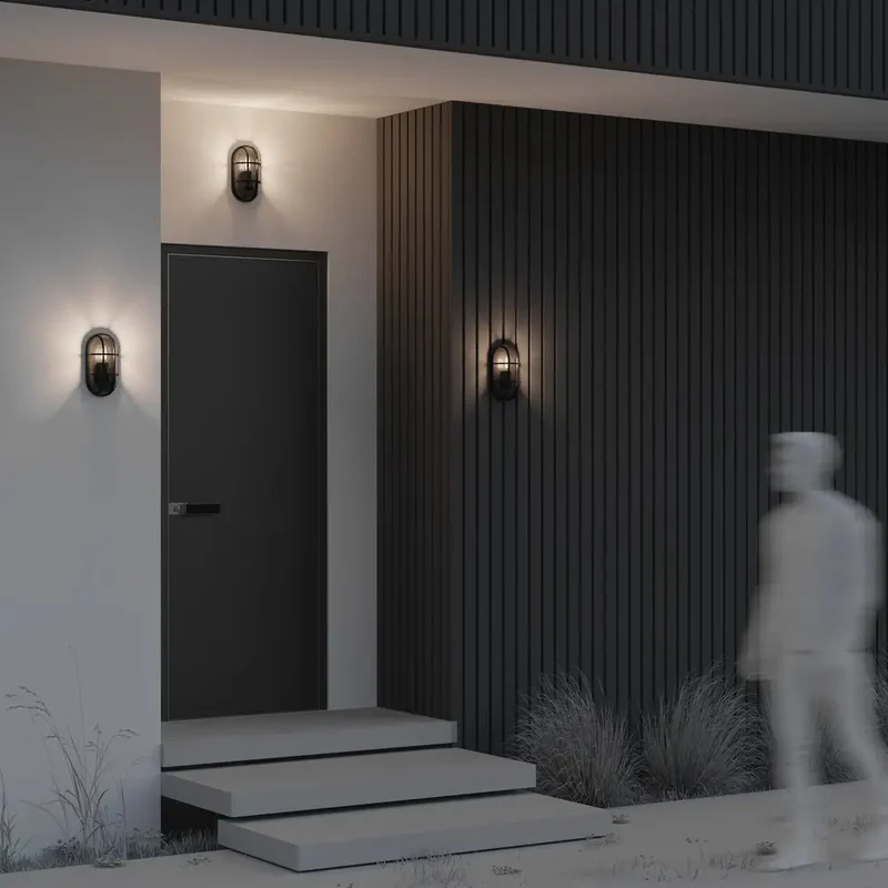 Wandleuchte – Graphit Finish, Alu Kunststoff, IP65 Schutz - Candle | Maytoni