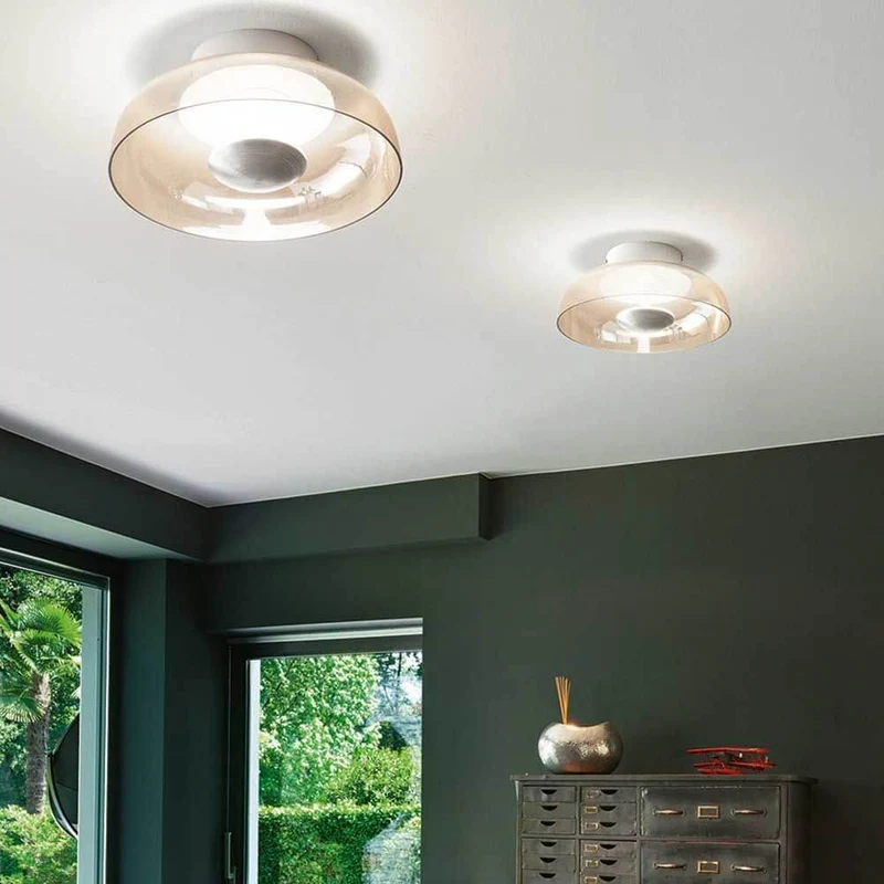 LED Deckenleuchte Vintage Bernsteinfarben