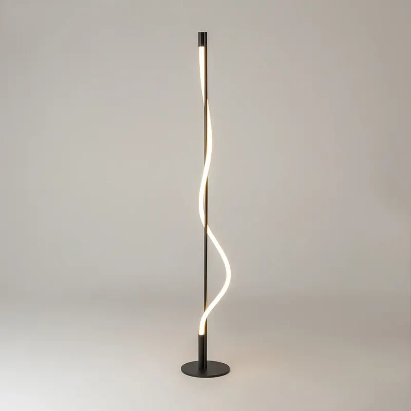 Stehleuchte – Schwarzes Finish, 15W Leistung, Warmweiß, 360° Licht - Tau | Maytoni
