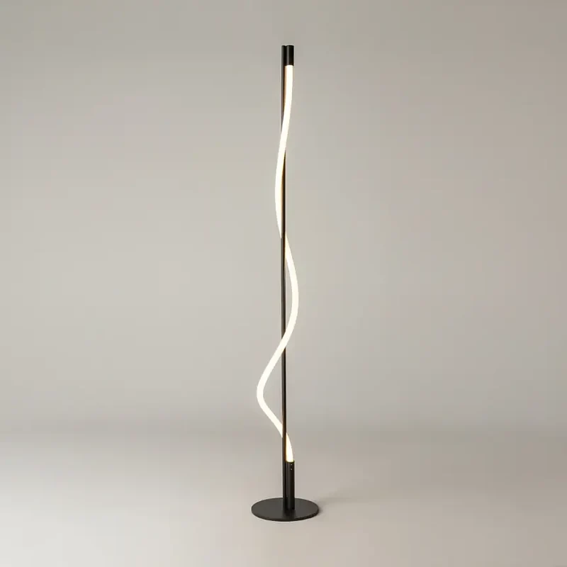 Stehleuchte – Schwarzes Finish, 15W Leistung, Warmweiß, 360° Licht - Tau | Maytoni