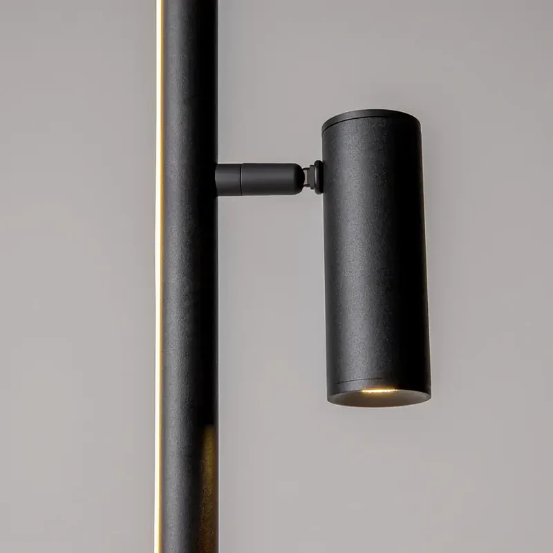 Stehleuchte – Schwarzes Finish, Aluminiumgehäuse, 14W Leistung, 120° Licht - Thin | Maytoni
