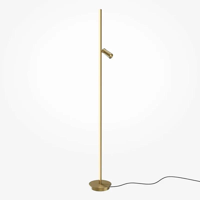 Stehleuchte – Messing Finish, Aluminiumgehäuse, 14W Leistung, 120° Licht - Thin | Maytoni