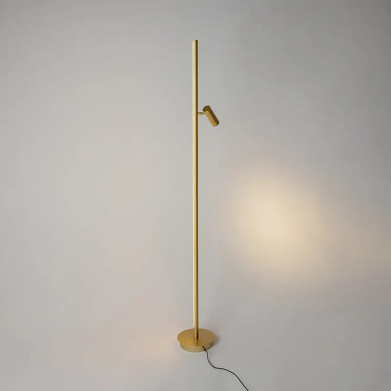 Stehleuchte – Messing Finish, Aluminiumgehäuse, 14W Leistung, 120° Licht - Thin | Maytoni