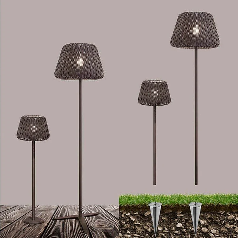 Panzeri Ralph Rattan Pollerleuchte 115cm