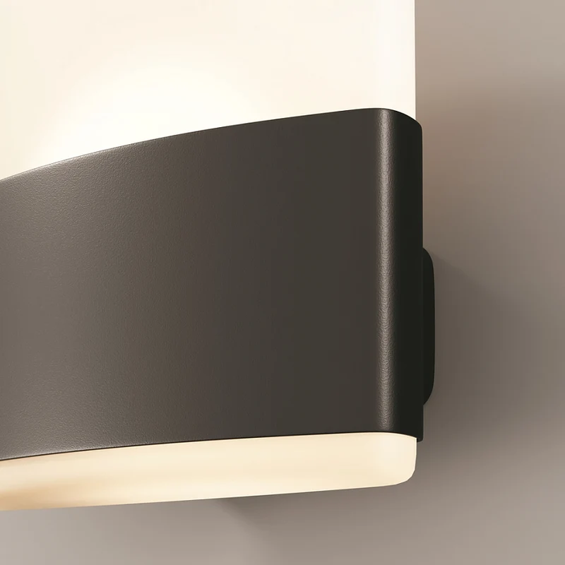 Wandleuchte – Graphit Aluminium, 800 lm Licht, IP54 Schutz, 17 cm Höhe - Rom | Maytoni