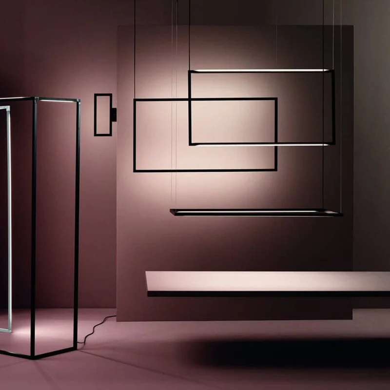 Nemo Spigolo Vertical LED Hängelampe 114x58cm