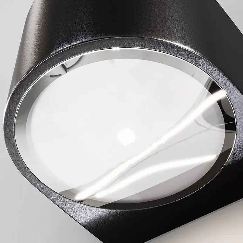 Wandleuchte – Graphit Aluminium, Glasabdeckung, 10 W Leistung - Blow | Maytoni
