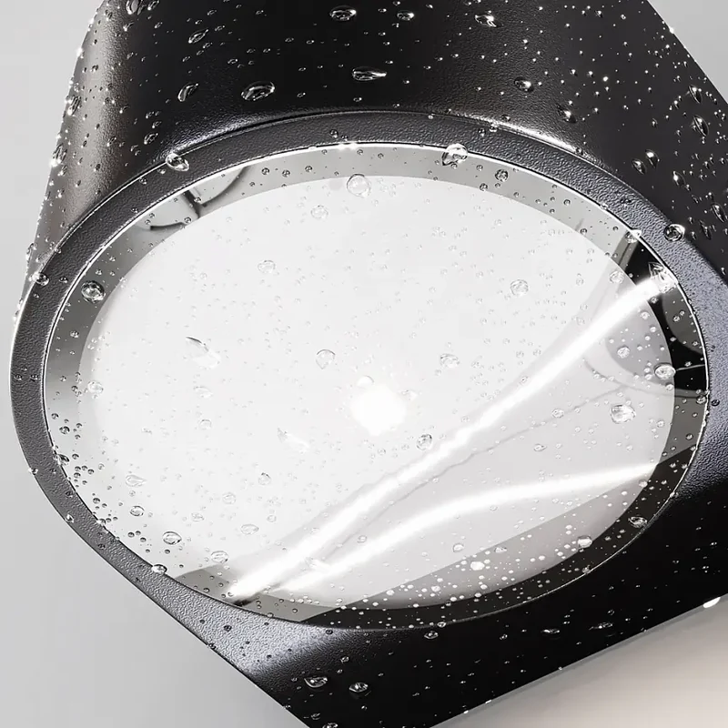 Wandleuchte – Graphit Aluminium, Glasabdeckung, 10 W Leistung - Blow | Maytoni