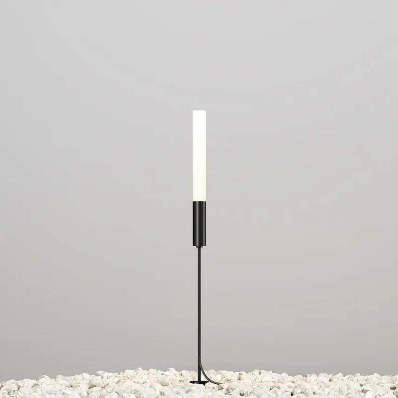 Landschaftsleuchte – Graphitfarbenes Aluminium, 3 W LED, Warmweißes Licht, Höhe 80 cm - Flare | Maytoni