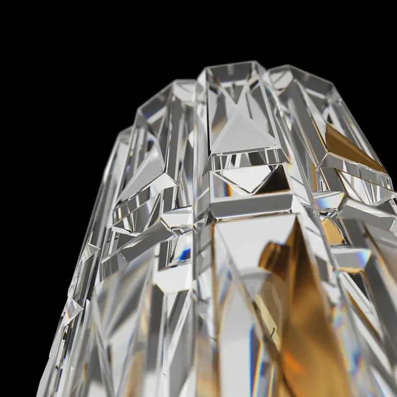 Wandleuchte – Goldfarbener Rahmen, Konstruktion aus Metall, 25 cm Höhe - Facet | Maytoni