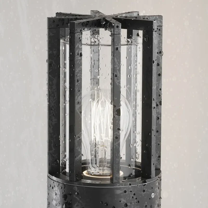 Landschaftsleuchte – Graphit Aluminium, IP54 Schutz, 120 mm Höhe, E27 Licht - Barrel | Maytoni