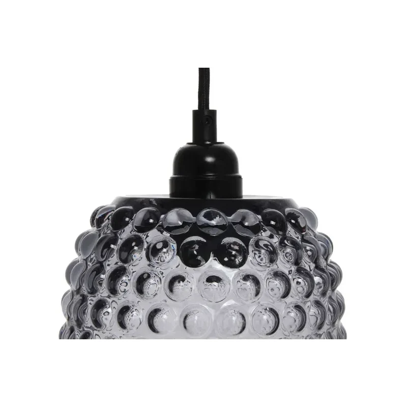 Pendelleuchte – Graues Glas, Retro-Stil, Stimmungsvolles Licht, 34 cm - Irina 125 | Kayoom