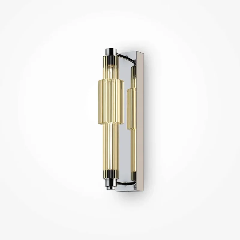 Wandleuchte – Chrom Farbe, Glas Material, Warmweiß Licht - Verticale | Maytoni