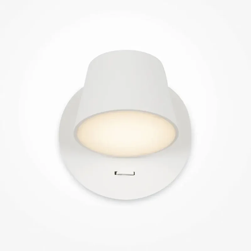 Wandleuchte – Weißes Metall, 7 W Leistung, Warmweiß, Ø12 cm - Pixel | Maytoni