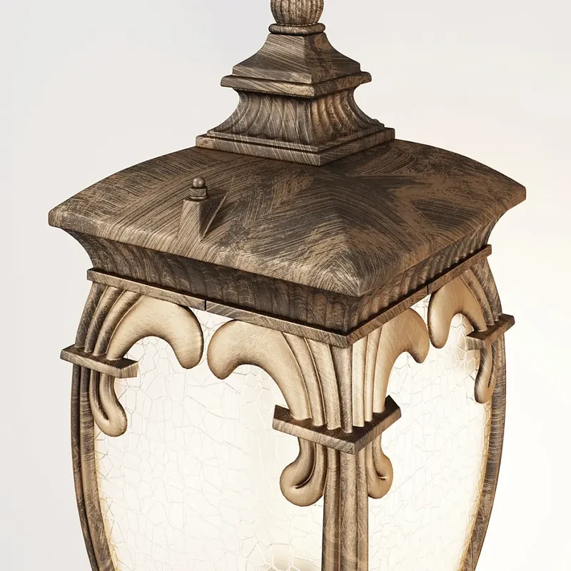 Landschaftsleuchte – Schwarz-Gold Aluminium, 1 × E27, IP44 Schutz, Höhe 113 cm - Fleur | Maytoni