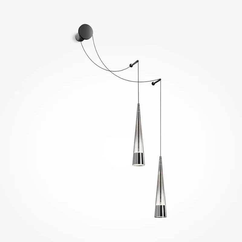 Wandleuchte – Schwarzes Finish, Glasschirm, 24 W LED, IP20 Schutz - Sintesi | Maytoni