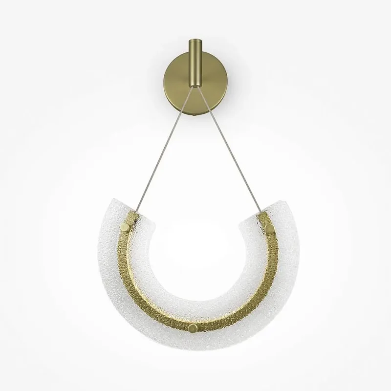 Wandleuchte – Goldfarbenes Aluminium und Glas, 10 W Leistung, Warmweiß, 133 cm Höhe - Maya | Maytoni