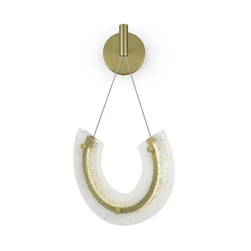 Wandleuchte – Goldfarbenes Aluminium und Glas, 10 W Leistung, Warmweiß, 133 cm Höhe - Maya | Maytoni