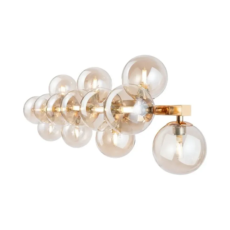 Wandleuchte – Gold Metall, 13 Flammen, G9 Sockel - Dallas | Maytoni