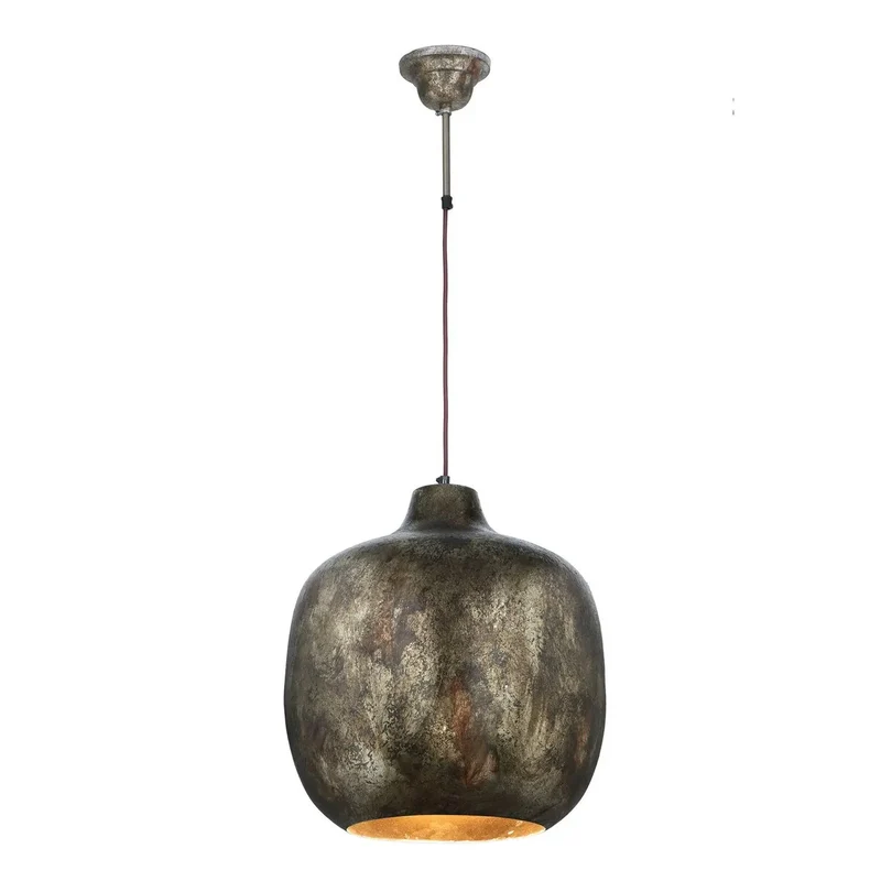 Pendelleuchte – Goldenes Eisen, Industrieller Stil, Metallische Oberfläche, 43 cm - Sawyer 125 | Kayoom