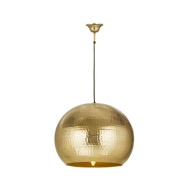 Pendelleuchte – Champagnerfarbenes Eisen, Industrieller Stil, Warmes Licht, 35 cm - Factory Style Large | Kayoom