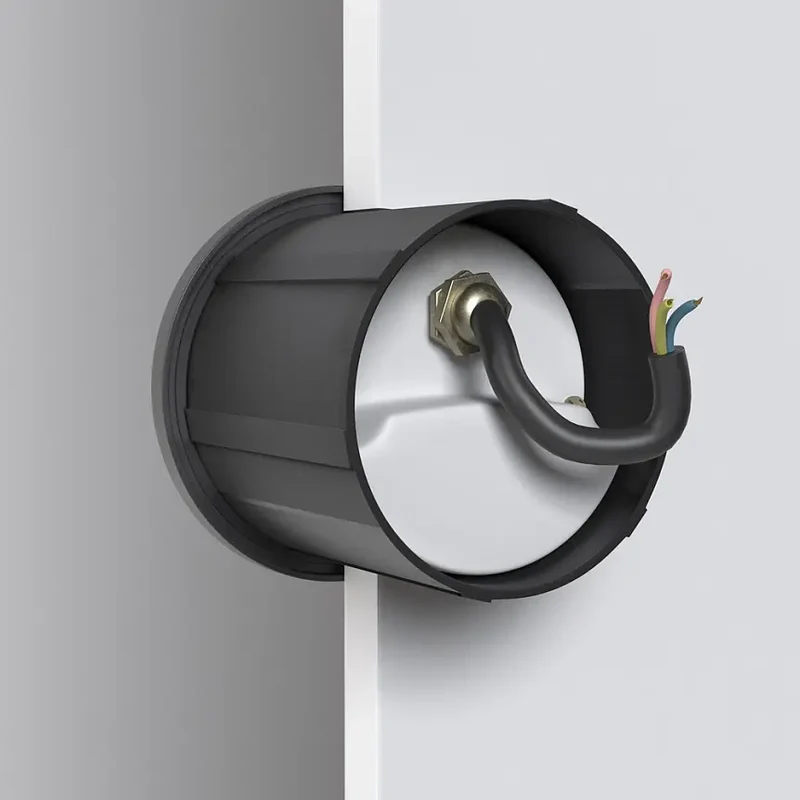Treppenleuchte – Schwarzes Aluminium, 3 W Leistung, IP54 Schutz, Ø7 cm - Lock | Maytoni