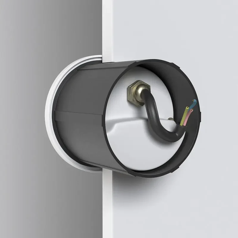 Treppenleuchte – Weißes Aluminium, 3 W Leistung, IP54 Schutz, Ø7 cm - Lock | Maytoni