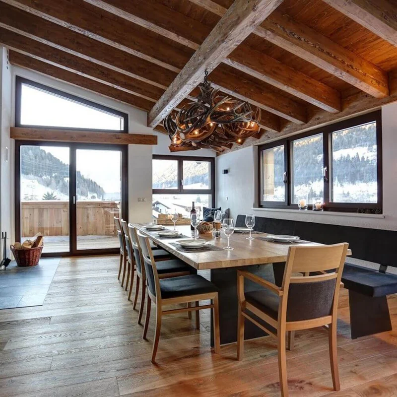 XXL Rothirsch LED Geweihlampe 160 x 90cm für Chalet