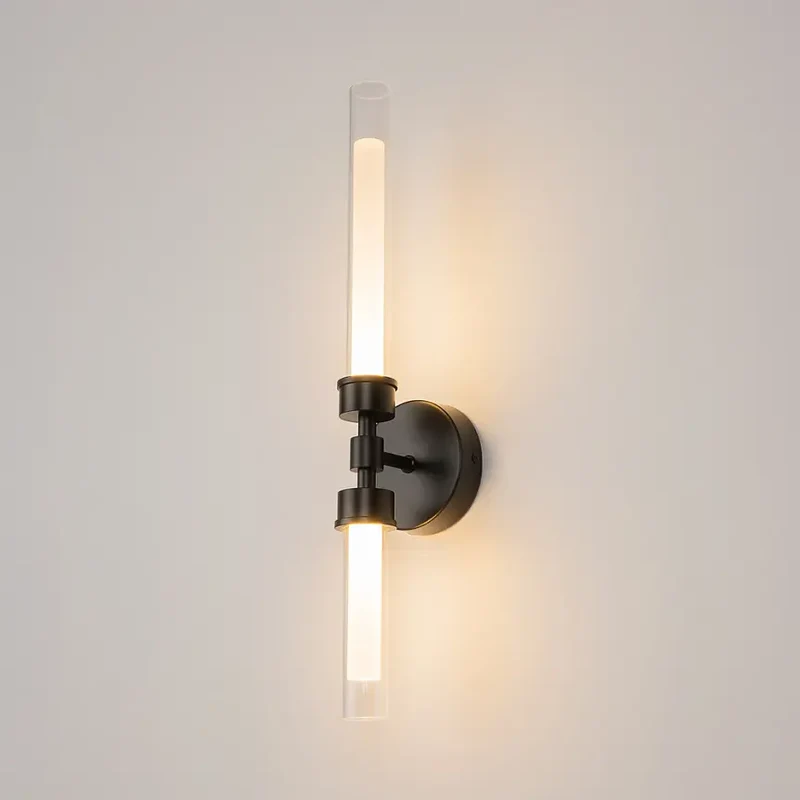 Wandleuchte – Schwarzes Finish, Metallgehäuse, 7W Leistung, Warmweiß - Stelo | Maytoni