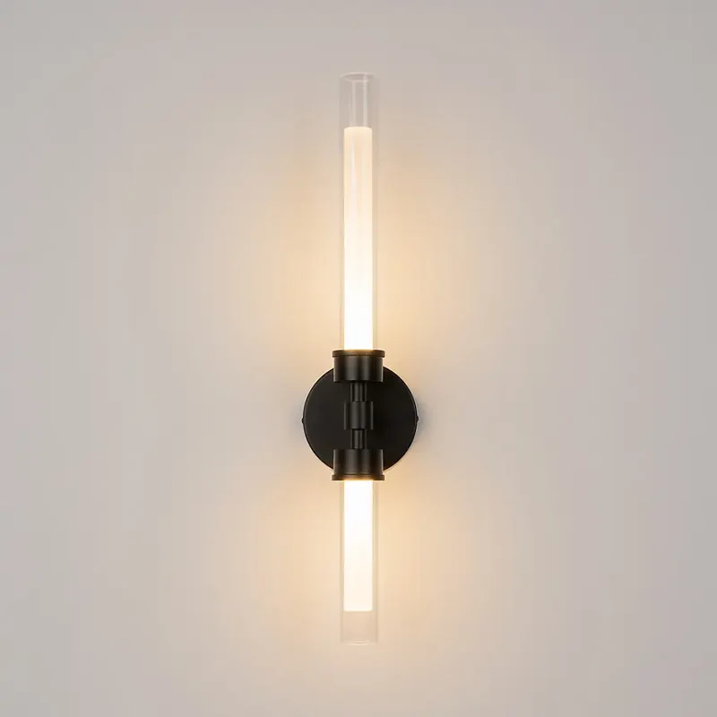 Wandleuchte – Schwarzes Finish, Metallgehäuse, 7W Leistung, Warmweiß - Stelo | Maytoni