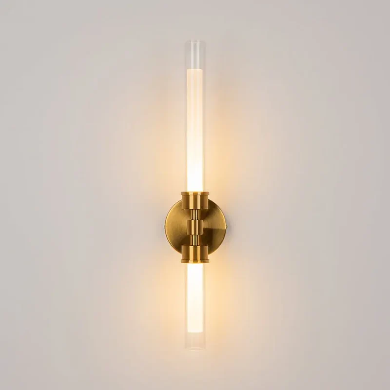 Wandleuchte – Messing Finish, Metallgehäuse, 7W Leistung, Warmweiß - Stelo | Maytoni