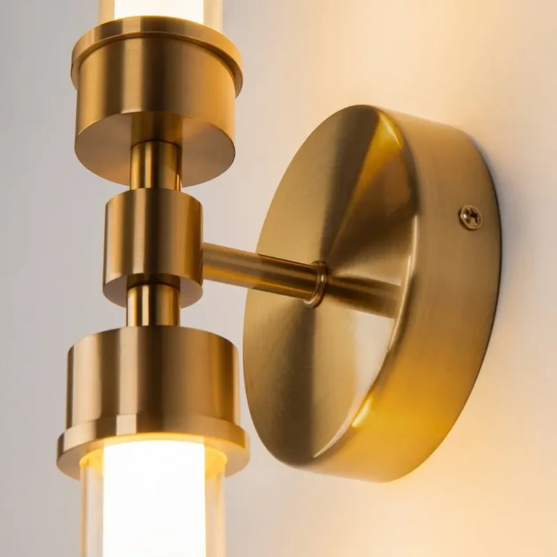 Wandleuchte – Messing Finish, Metallgehäuse, 7W Leistung, Warmweiß - Stelo | Maytoni