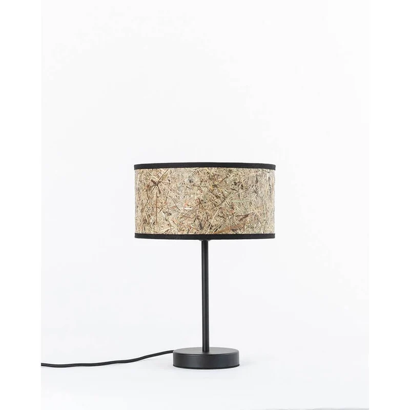 Metall Tischlampe mit Heuschirm