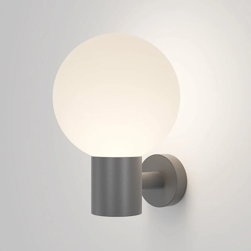 Wandleuchte – Graues Aluminium, IP54 Schutz, 28 cm Höhe - Bold | Maytoni