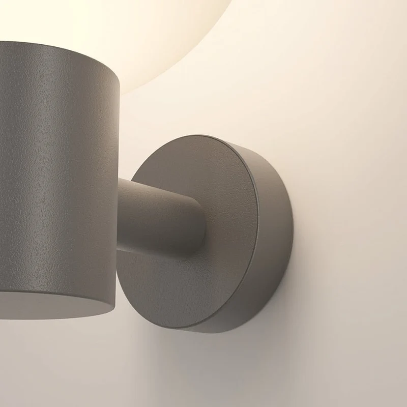 Wandleuchte – Graues Aluminium, IP54 Schutz, 28 cm Höhe - Bold | Maytoni