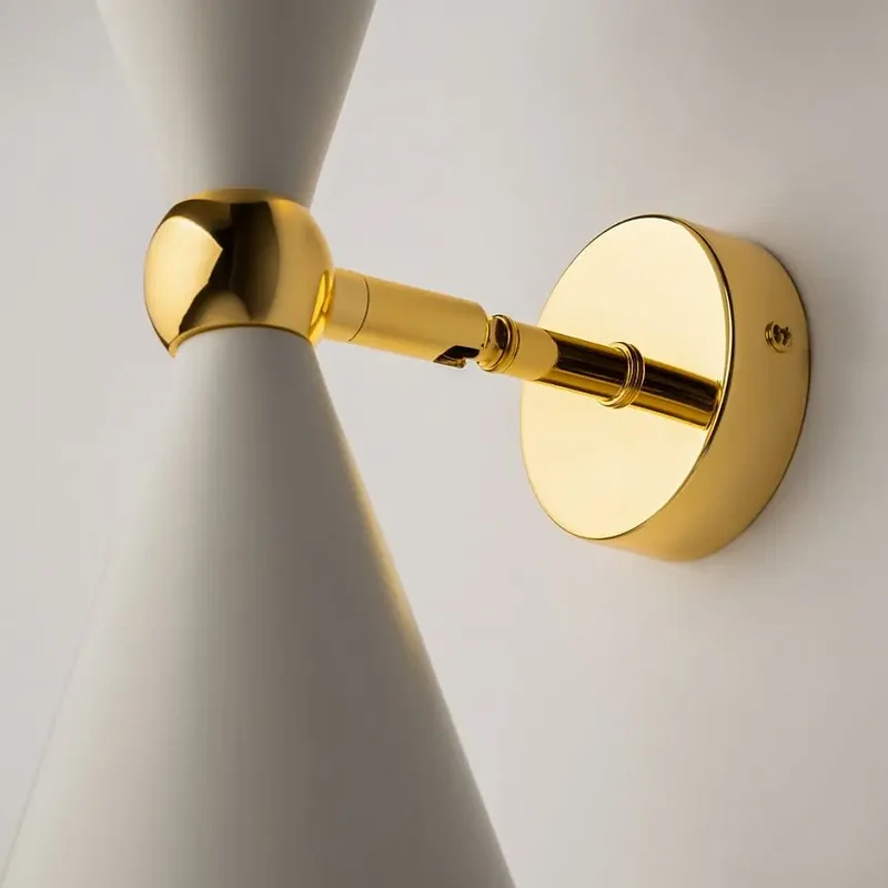 Wandleuchte – Weiß-Gold, Metall Gehäuse, 2× E14 Fassung - Vesper | Maytoni