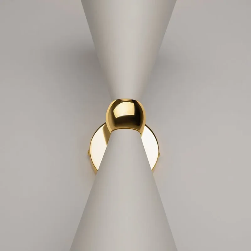 Wandleuchte – Weiß-Gold, Metall Gehäuse, 2× E14 Fassung - Vesper | Maytoni