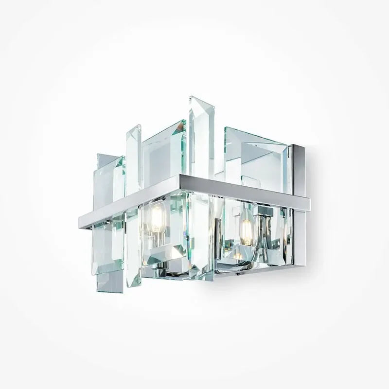 Wandleuchte – Chrom Farbe, Glas Material, Luxuriöses Design - Cerezo | Maytoni