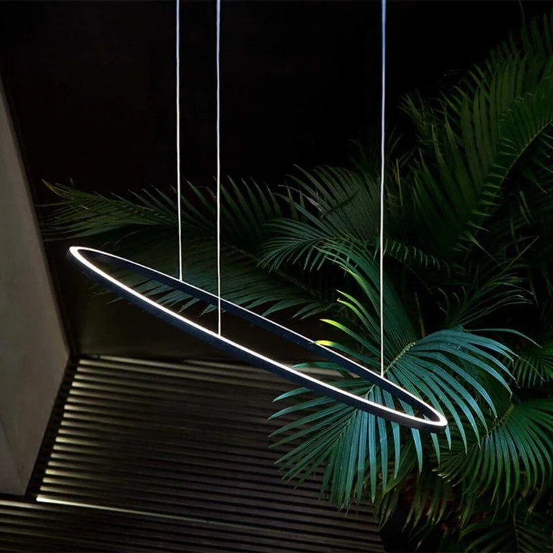 Nemo Ellisse Minor Up LED Pendelleuchte 97x40cm indirekt