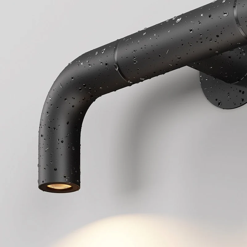Wandleuchte – Graphit Edelstahl, 4W Leistung, 10,9 cm Höhe, IP65 Schutz - Sleek | Maytoni