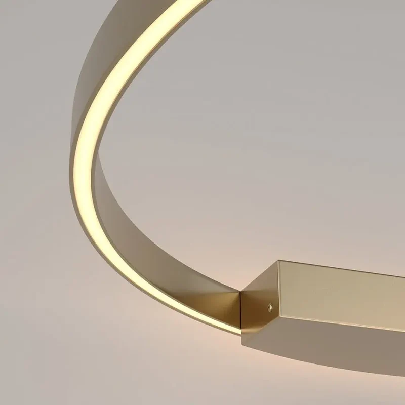 Wandleuchte – Messingfarbenes Aluminium, 51W Leistung, Warmweiß, Ø80 cm - Rim | Maytoni