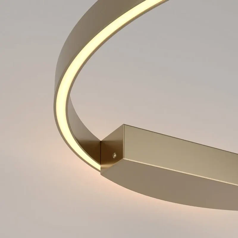 Wandleuchte – Messingfarbenes Aluminium, 37W Leistung, Warmweiß, Ø60 cm - Rim | Maytoni