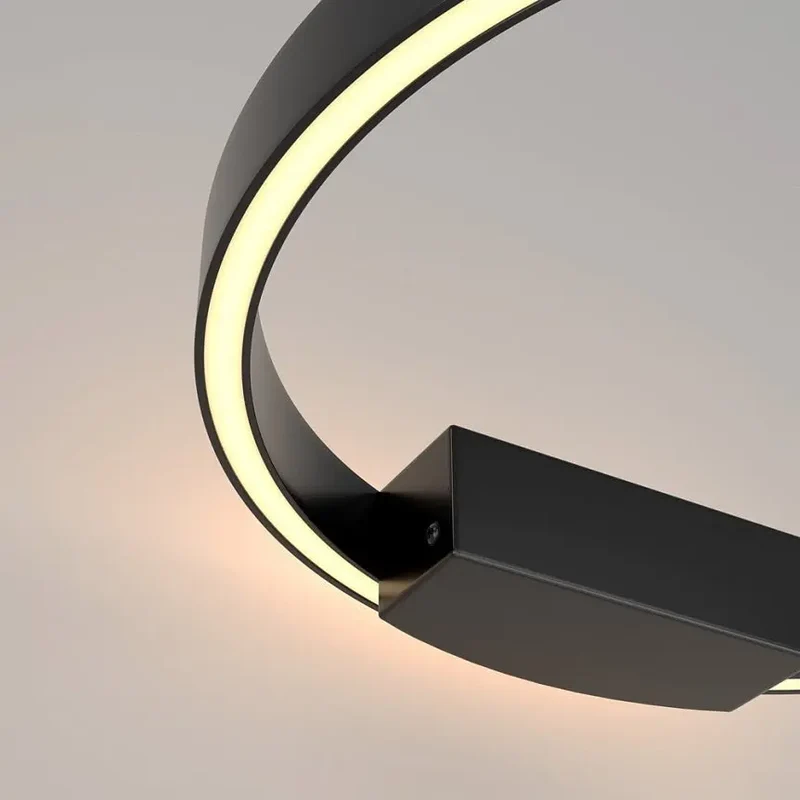Wandleuchte – Schwarzes Aluminium, 25W Leistung, Warmweiß, Ø40 cm - Rim | Maytoni