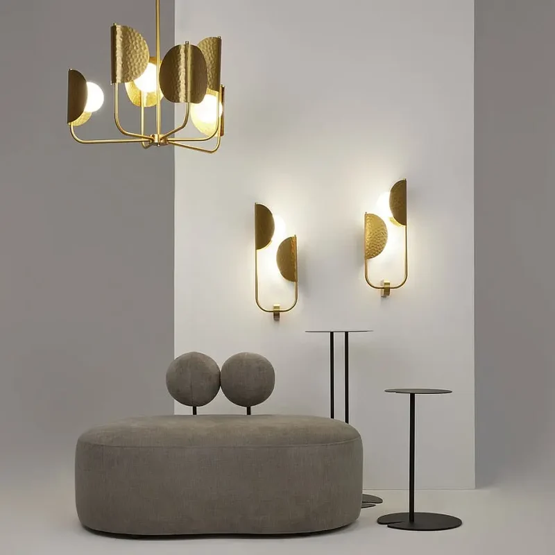 Wandleuchte – Messing Finish, Metall Gehäuse, Rechtes Design, 2× G9 Fassung - Tropic | Maytoni