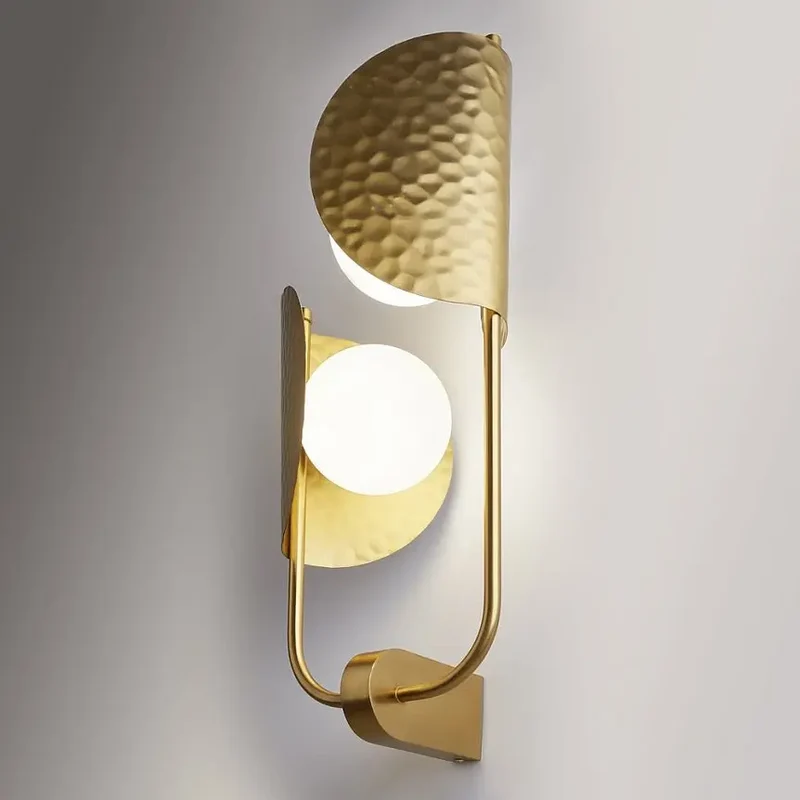 Wandleuchte – Messing Finish, Metall Gehäuse, Rechtes Design, 2× G9 Fassung - Tropic | Maytoni