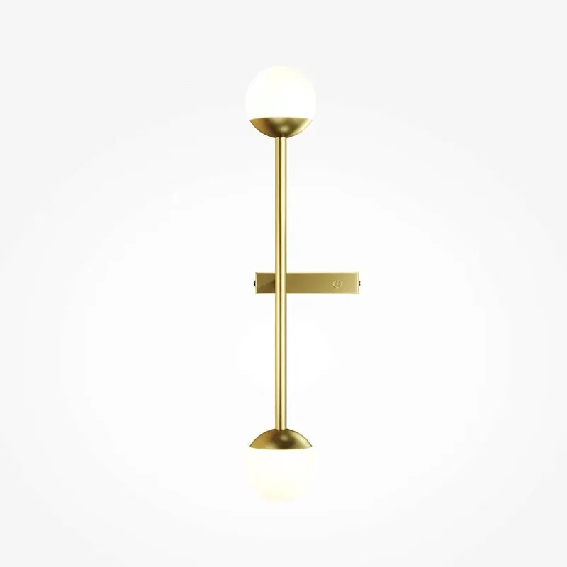Wandleuchte – Messing Finish, Metallgehäuse, 360° Licht, Integrierte LED - Touch | Maytoni