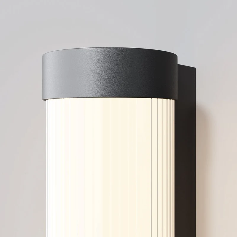 Wandleuchte – Schwarzes Aluminium, 16 W LED, IP54 Schutz, 50 cm Höhe - Rounge | Maytoni