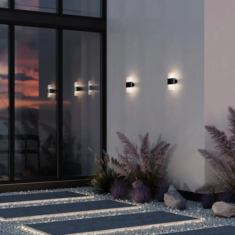 Wandleuchte – Graphit Aluminium, 1300 lm Licht, IP54 Schutz, 24 cm Höhe - Rom | Maytoni